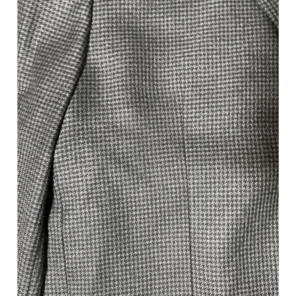 Oak Hill Blazer 4XL 58/60 Black Grey Micro Houndstooth Two Button Sport Coat